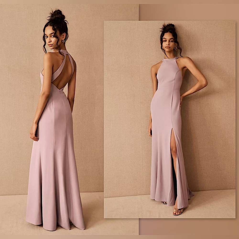 Anthropologie x BHLDN Serephina Crepe Maxi Dress in Blush, 🩰12, NWT✨
